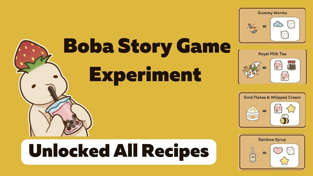 All recipes in Boba Story game [LAST UPDATE] (magic den) - YouTube