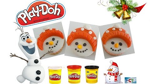 Fun DIY Play Doh How to Make Christmas Snowman Cookie (Video Tutorials)