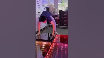 From box to floor in seconds—LED dance floor setup is that quick#leddancefloor #shorts #eventdecor