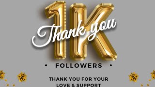 1000 Subscribers 👍