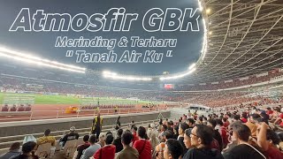 Momen Haru Satu Stadion Menyanyikan TANAH AIR KU