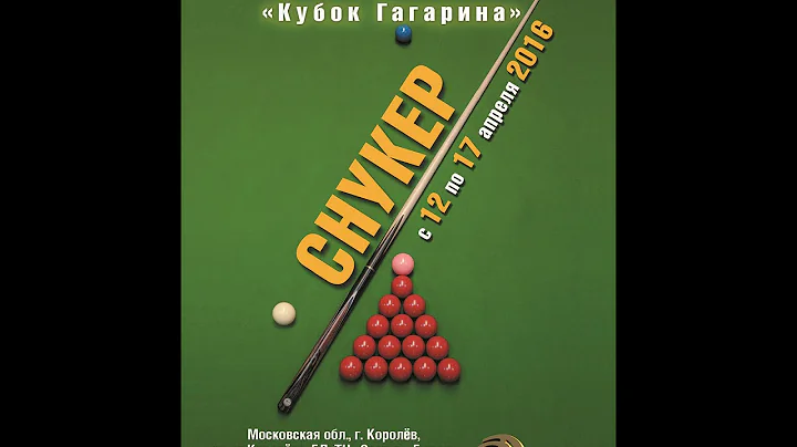 Snooker. Gagarin Cup 2016. Groups. Alexander Tsare...