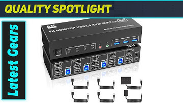 Best 8K Triple Monitor KVM? 4 PC, 2DP HDMI Beast!