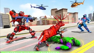 Deer Robot Car Game - Robot Transforming Game screenshot 5