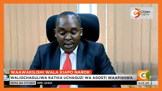 Wawakilishi wadi waliochaguliwa Narok kuapishwa