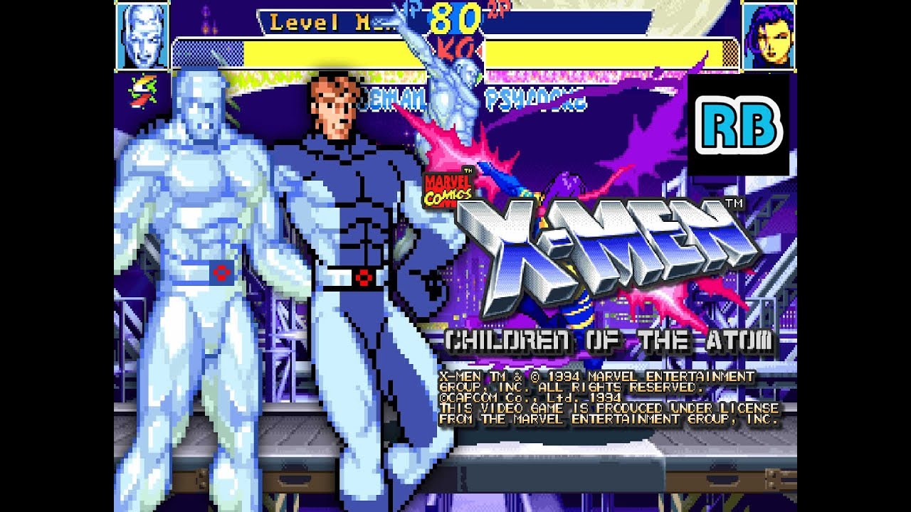 1994 60fps X Men Children Of The Atom pts Iceman Youtube