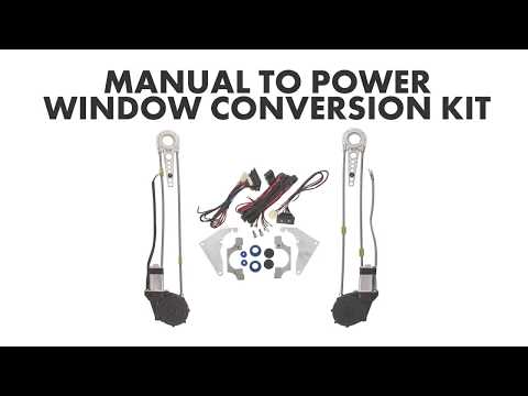 Manual to Power Window Conversion Kit