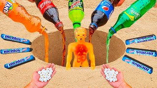 Coca Cola, Fanta, Mtn Dew, Pepsi, Sprite vs Mentos vs Stretch X-Ray - Underground Reaction