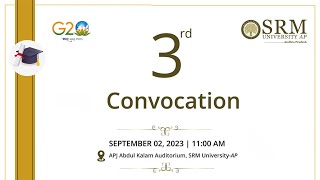 SRM University 🔴LIVE : SRM University 3rd Convocation ||  Andhra Pradesh || RTV AP