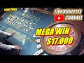 Live roulette   mega win 17000 in las vegas casino  100 chips bets exclusive  20240522