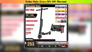 Must Buy HX X6 Electric Scooter Adult 350W 7.5AH 36V 25KM/H Foldable Electric Kick E Scooter 5.5 in