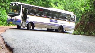 Bus Video | Do Not Go Speed Bus APSRTC Bus Driving on Maredumilli Ghat Road Videos | My Bus Driving screenshot 3