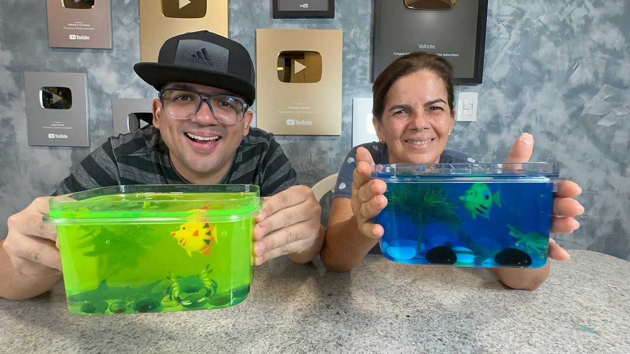 QUEM FIZER O MELHOR AQUÁRIO DE SLIME COM ANIMAIS AQUÁTICOS VENCE!!!