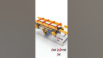 Stepping Conveyor #autocad #engineering #mechanical #mechanism #solidworks #cad #keyshot