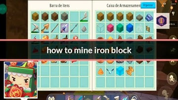 How to Mine Iron Block| Mini World Block Art  | Gameplay Walkthrough | #6 (android)