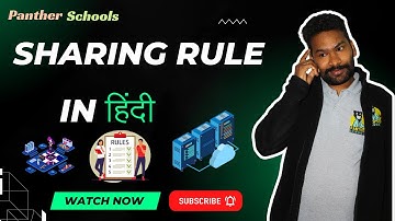 DAY17 - Sharing Rules in @salesforce with @sfdcpanther #pantherschools #salesforce #sfdcpanther