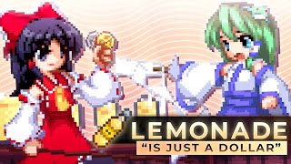 Lemonade is a DOLLAR, Reimu. [ Touhou Sprite Animation Parody ]