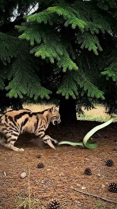 Si belang tergigit mukanya #cat #ularbesar #kitty #funny #animals #wildlife #ai #snake #cats #kitten