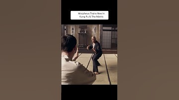 Morpheus Teaches Neo Kung Fu #matrix #fightscene