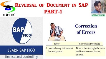 Reversal of Document  on SAP -1 by Deepak Gupta
