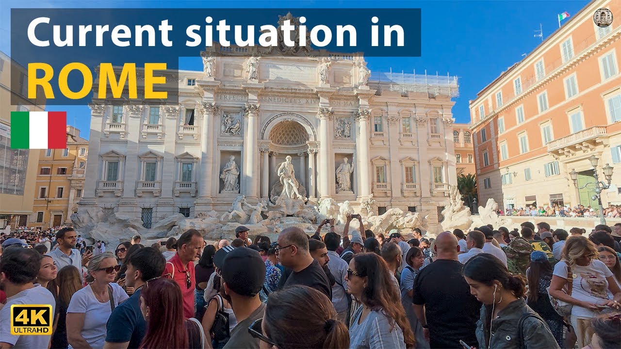 Rome is Overcrowded also in Last Days of September - WALKING TOUR in 4K ...