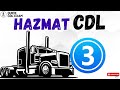 CDL  Prep Test  HAZMAT video #3 questions &amp; answers