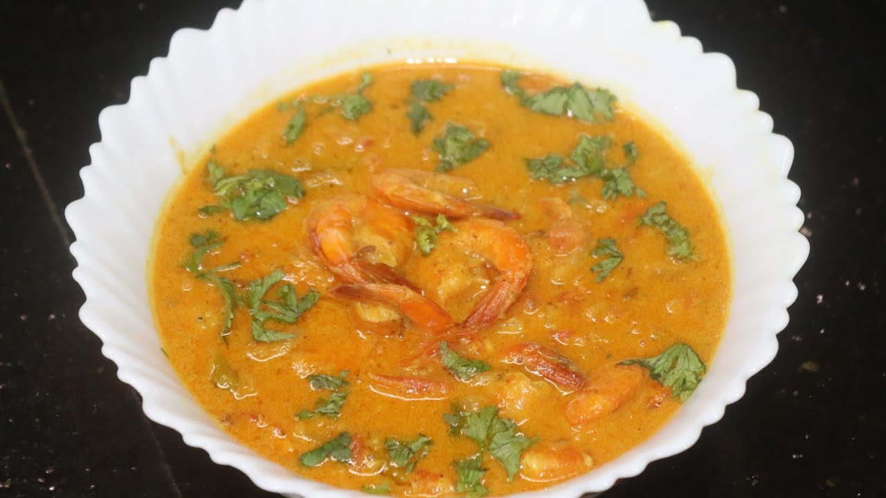 Shrimp curry with coconut milk (with english subtitles) YouTube