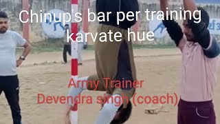 Devendra Dev Is Live Chinups Bar Per Training Karvate Hue. S