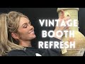 My vintage booth refresh! | PAINTING | BIG CHANGES | ANTIQUES