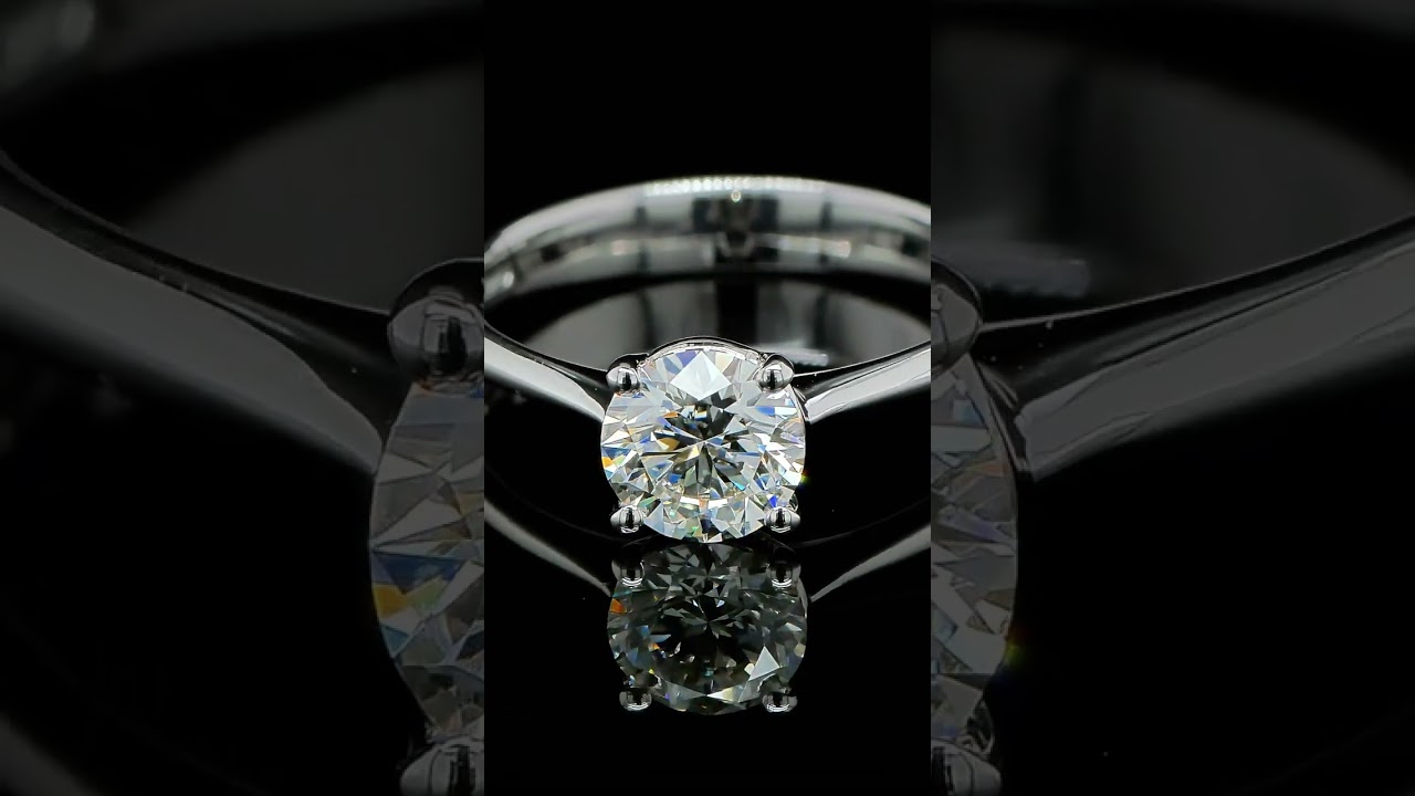 Lasciatevi Ispirare - Nuova Collezione Di Gioielli Con Diamanti 2025 31 - Orogem Jewelers 0.90 Ct Classic Thin Diamond Engagement Ring Gia-Certified In 18K White Gold - Orogem Jewelers