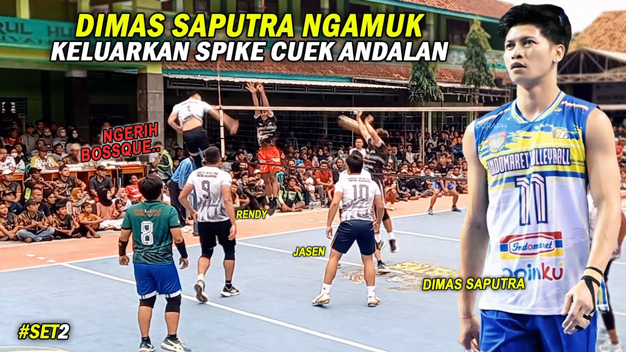 Terpancing.. DIMAS Saputra NGAMUK, Keluarkan Spike CUEK Andalan, Avtek Vs Portek Rajawali #set2