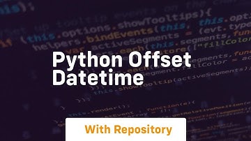 python offset datetime