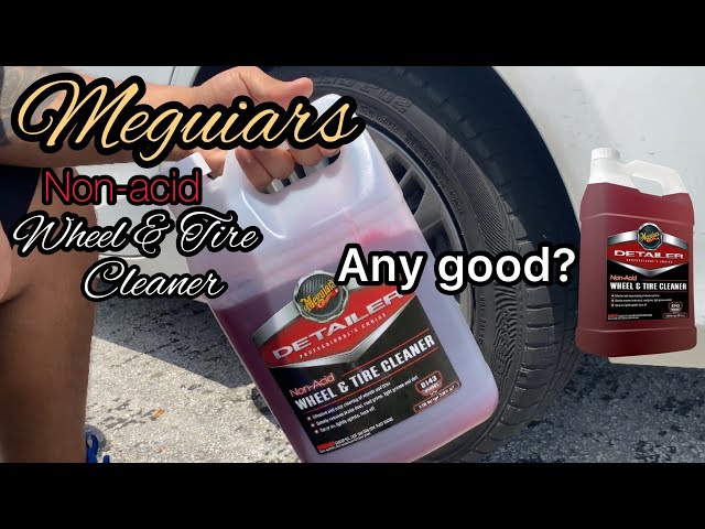  MEGUIAR'S D14301 Non Acid Tire & Wheel Cleaner, 1 Gallon, 128.  Fluid_Ounces : Automotive