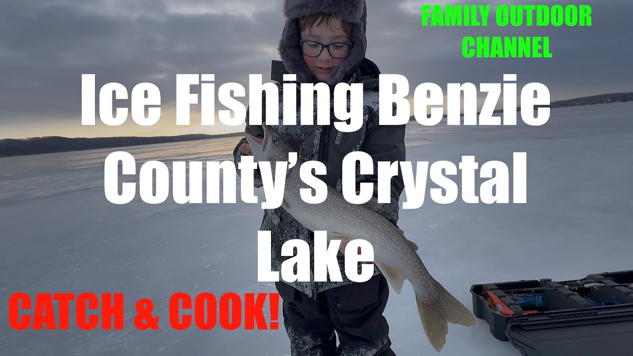Подледная рыбалка на озере Кристал в округе Бензи: лови и готовь.