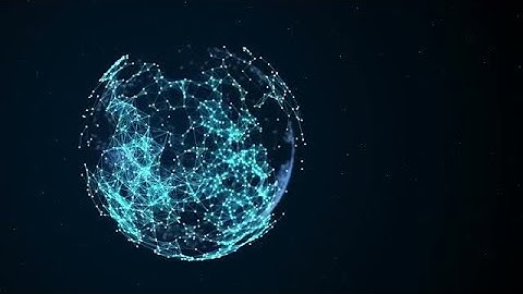 Animated Abstract Plexus Planet Stock Motion Graphics