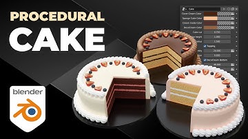 FREE Procedural Cake | Blender Geometry Nodes