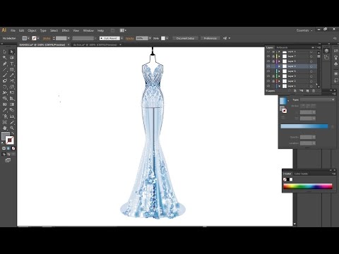 Video Hướng Dẫn Vẽ Váy Dạ Hội ILLUSTRATOR SC6 Phan 1 [ Váy... - youtube
