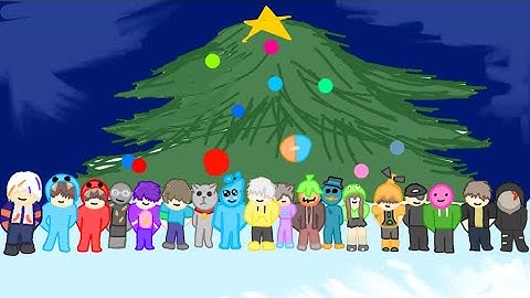 🎤 FELIZ NAVIDAD A TODOS ft. 50 YOUTUBERS🎵🎄🎅❄️ ESPECIAL NAVIDAD DIBUJADO! 💜 (#humor)