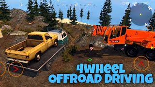 4wheel : Offroad Driving - Big Crane Rescues Pickup Truck - Android Gameplay HD [FIRST LOOK] screenshot 2