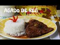 ASADO DE RES A LA OLLA -  MECHADO DE RES - RECETA PERUANA (Peruvian Dish)