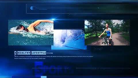 Blue Modern Slideshow | After Effects template