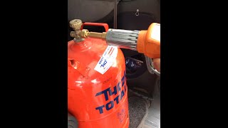 Punjenje plinske boce sa LPG adapterom