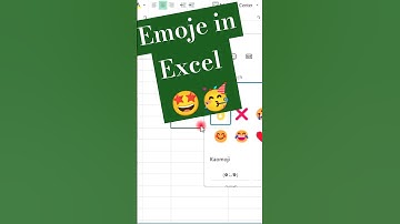 Emoje in excel #exceltricks #exceltips #shorts