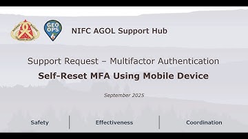 Self-Reset MFA Using a Mobile Device