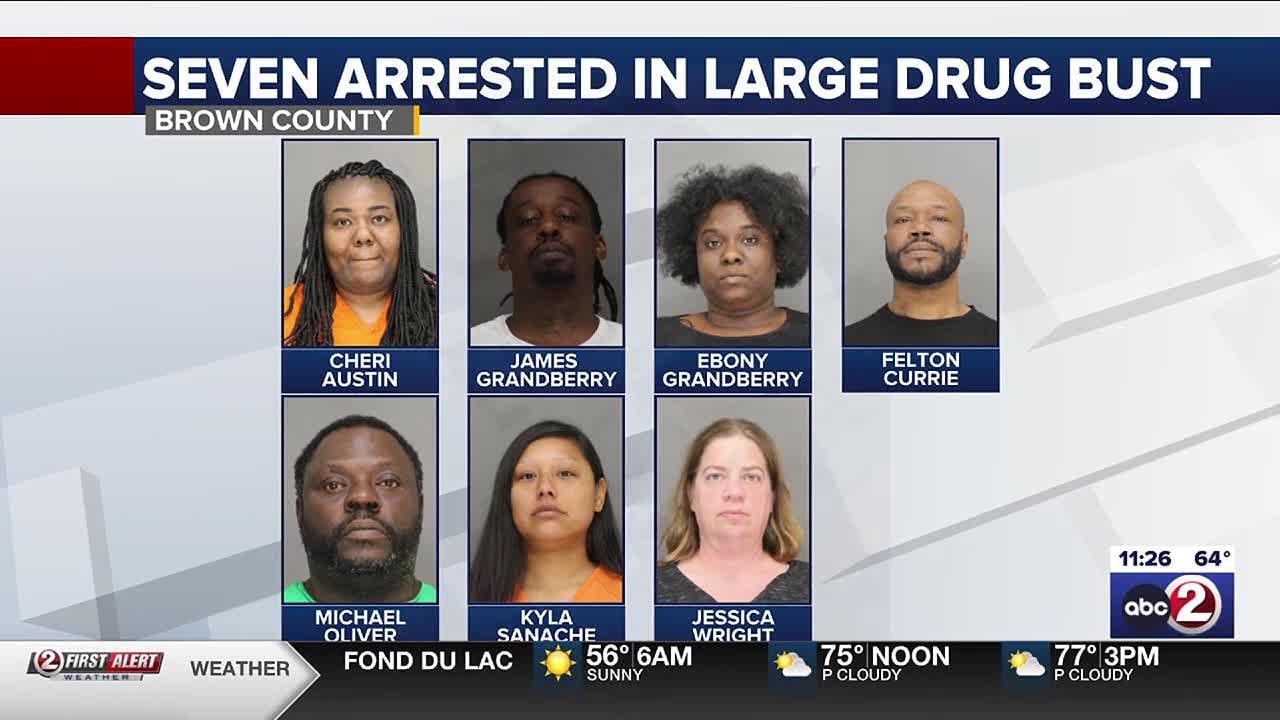 Major drug bust in Brown County leads to seven arrests - YouTube