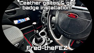 Mk6 fiesta | how to make your gaitor sit right! + steering wheel Gel badge install!