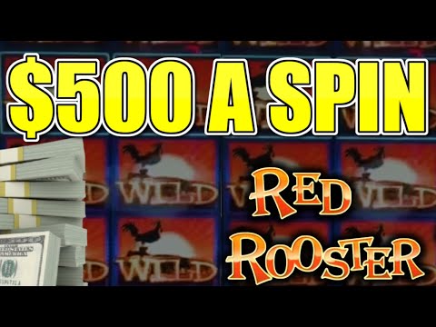 $500 Spins on Red Rooster!! My 1st Ever Recorded Jackpot! $500 Spins on Red Rooster