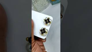 Pearl Stud Earrings🥰 Quick and Easy #diy #shorts #pearl #earrings #status #pikscreations