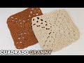 Cuadrado granny a #crochet fácil paso a paso