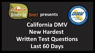 20 NEW DMV Test Questions 🖤 Updated & Fresh for 2024!🖤Top 20 NEW To YOU🖤Hardest Written Permit Tests by Drivers Ed Direct Driving School 2,237 views 3 months ago 6 minutes, 4 seconds